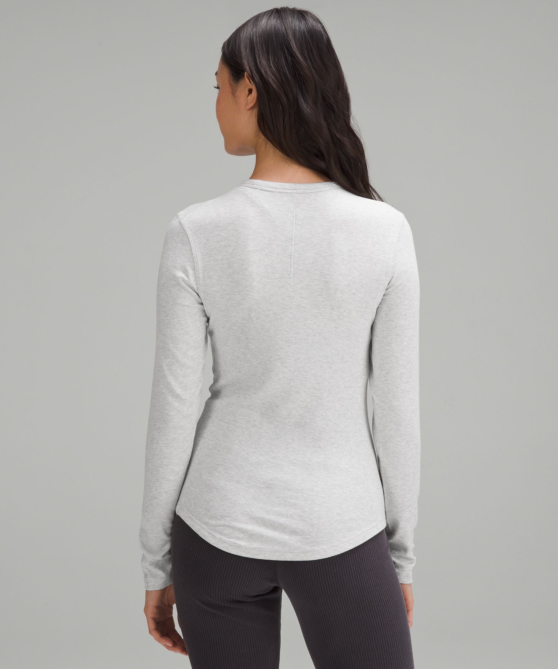 Lululemon Hold Tight Long-Sleeve Shirt Heathered Core Ultra Light Grey