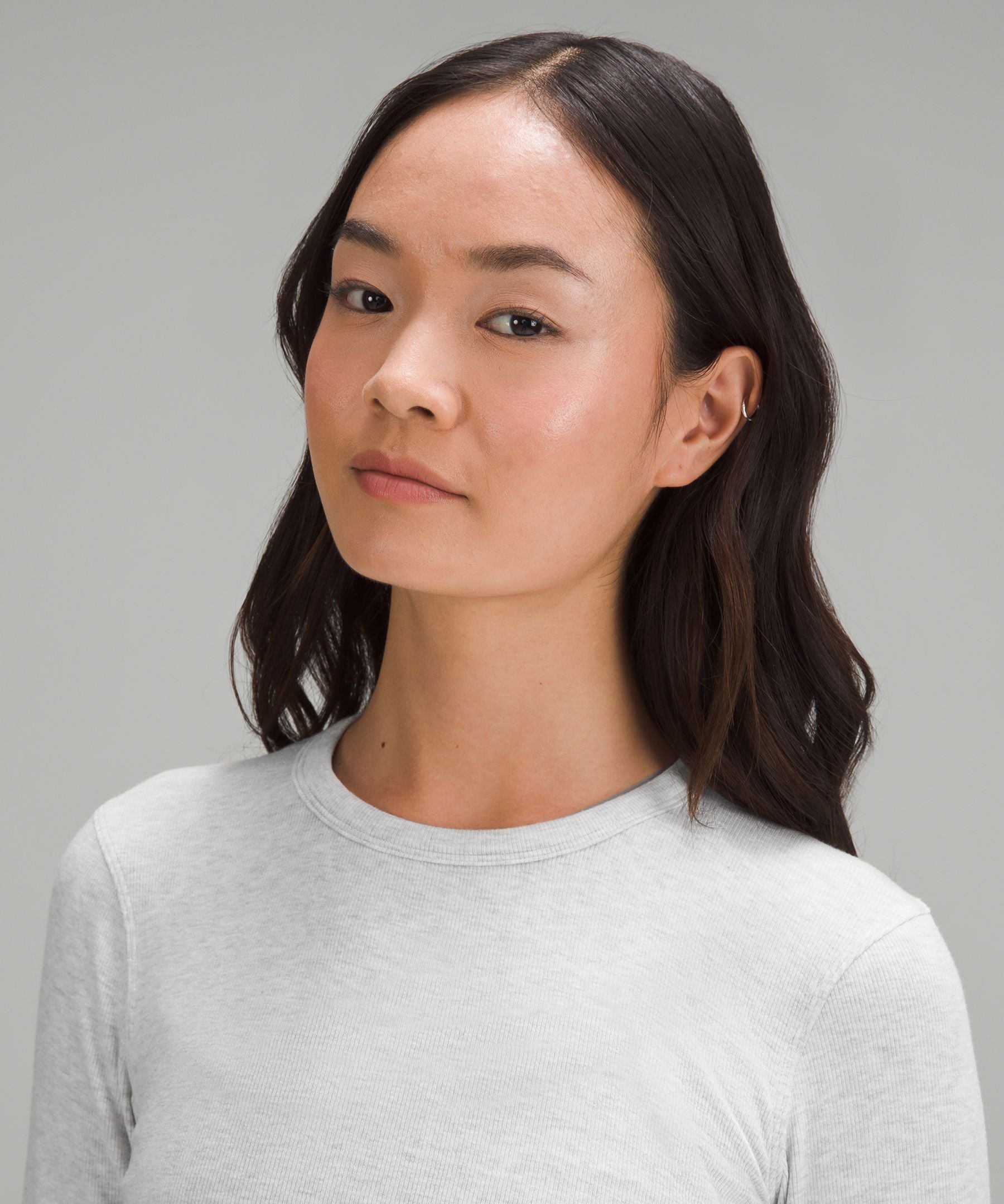 Lululemon Hold Tight Long-Sleeve Shirt Heathered Core Ultra Light Grey