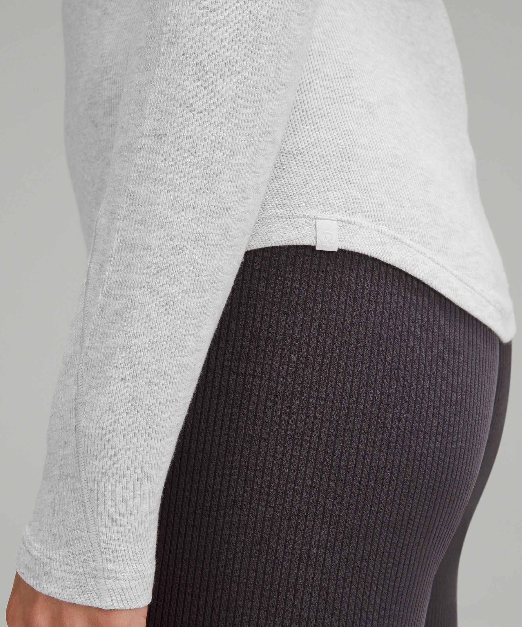 Lululemon Hold Tight Long-Sleeve Shirt Heathered Core Ultra Light Grey