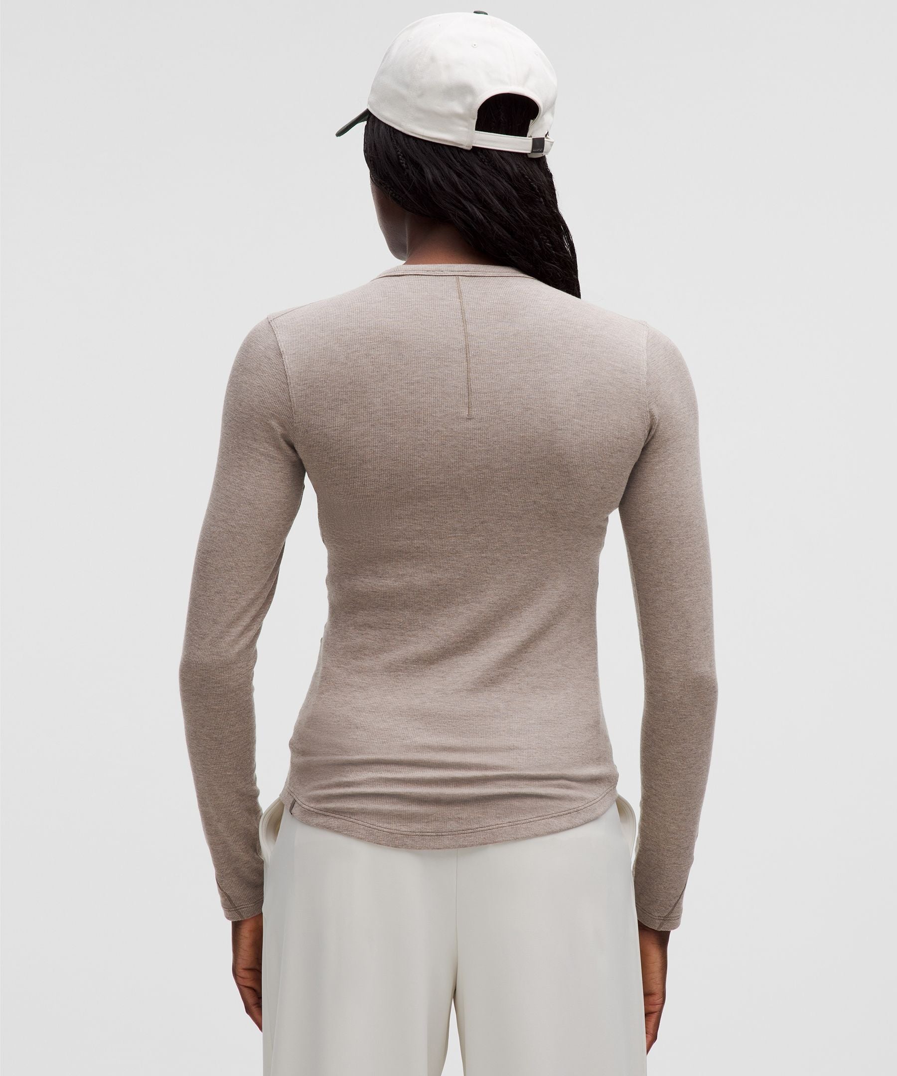 Lululemon Hold Tight Long-Sleeve Shirt Heathered Warm Ash Grey