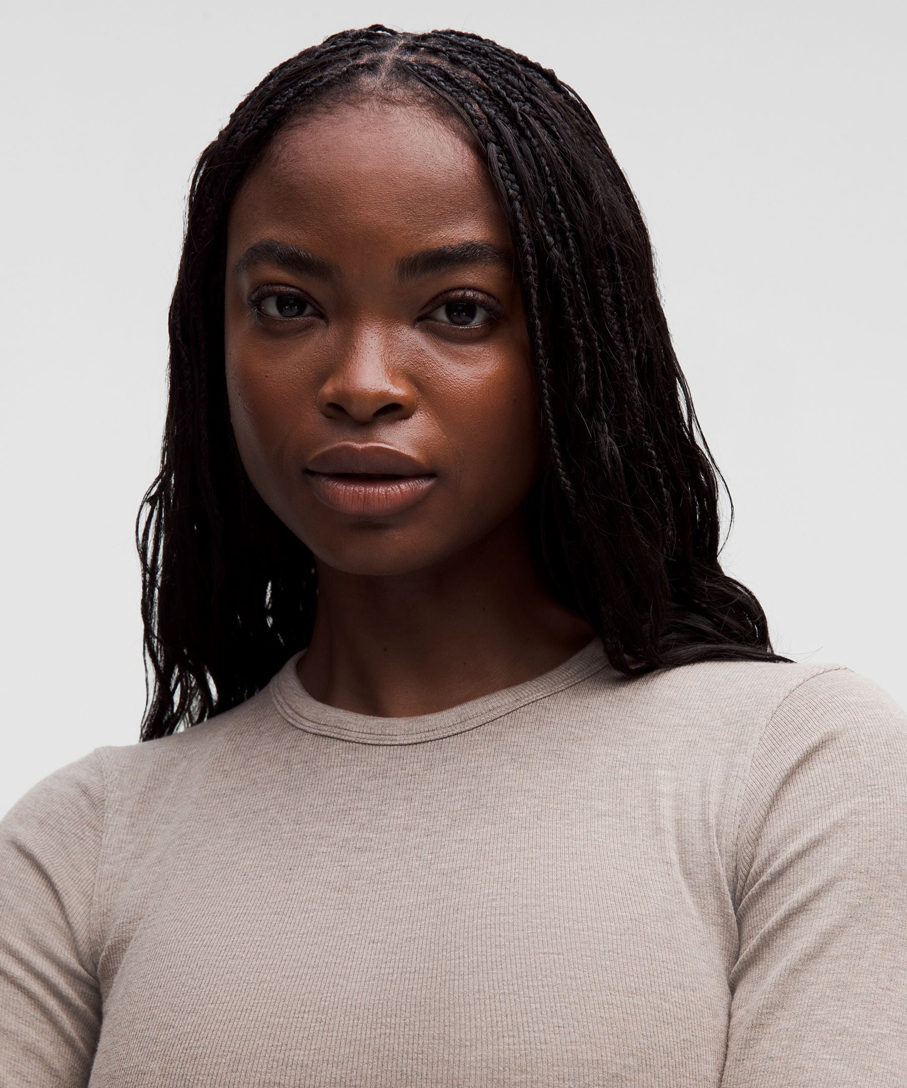 Lululemon Hold Tight Long-Sleeve Shirt Heathered Warm Ash Grey