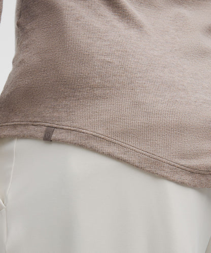 Lululemon Hold Tight Long-Sleeve Shirt Heathered Warm Ash Grey