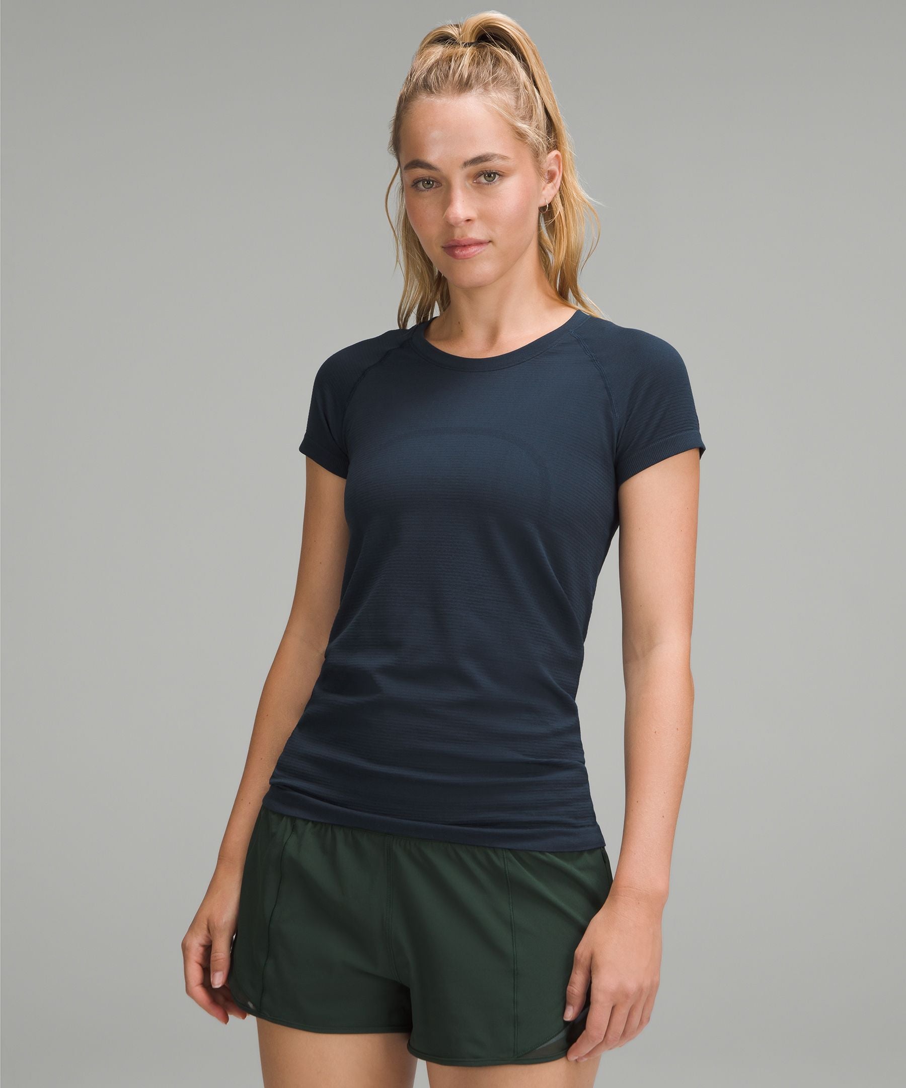 Lululemon Swiftly Tech Short-Sleeve Shirt 2.0 *Hip Length True Navy/True Navy