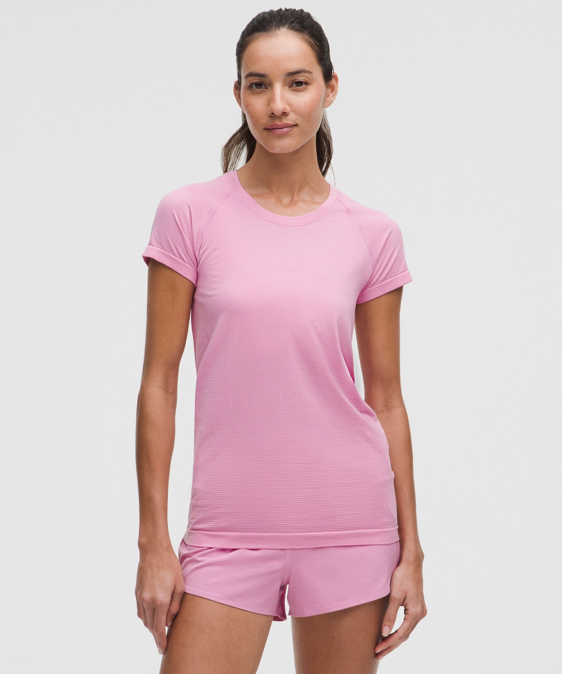 Lululemon Swiftly Tech Short-Sleeve Shirt 2.0 *Hip Length Pink Frosting/Pink Frosting