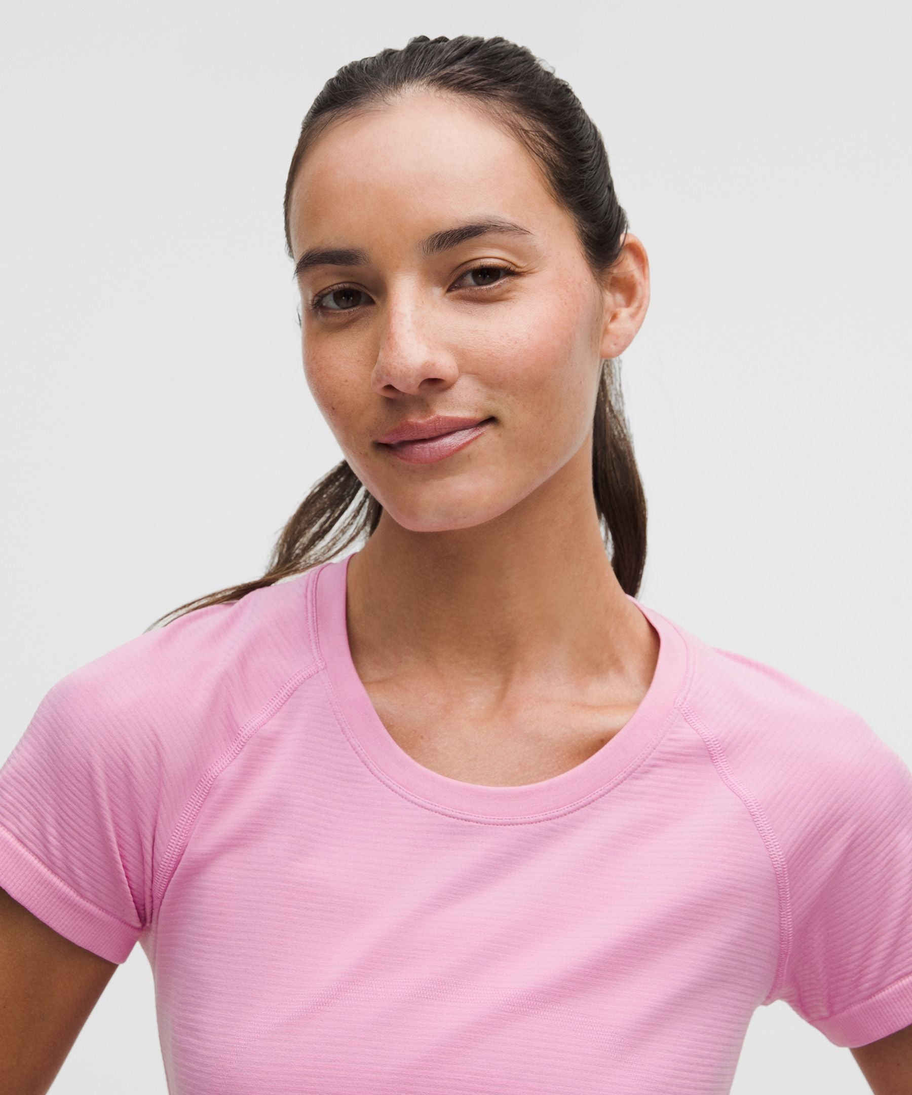 Lululemon Swiftly Tech Short-Sleeve Shirt 2.0 *Hip Length Pink Frosting/Pink Frosting