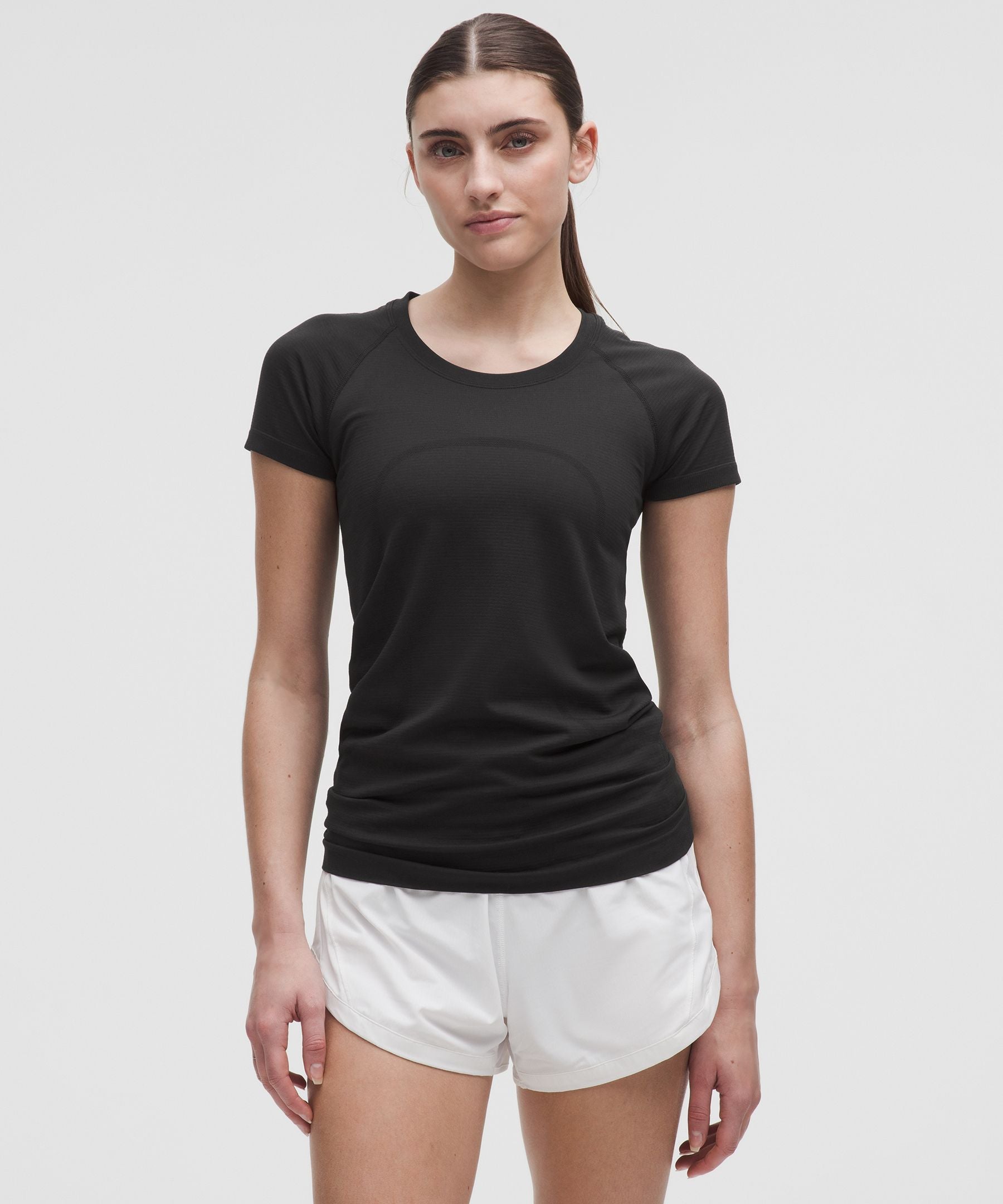 Lululemon Swiftly Tech Short-Sleeve Shirt 2.0 *Hip Length Black/Black
