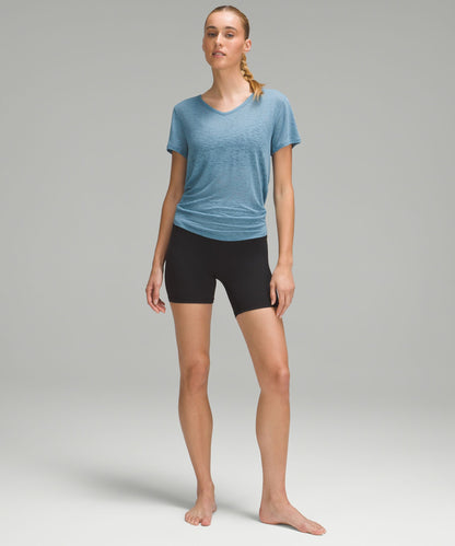 Lululemon Women's Tie-Back Lightweight Yoga Short-Sleeve T-Shirt
