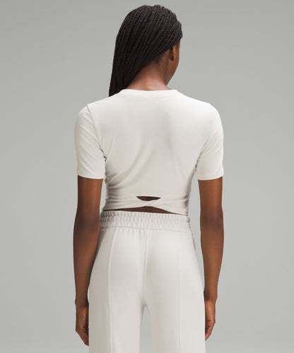 Lululemon Women's Twist-Back Ribbed Short-Sleeve Shirt