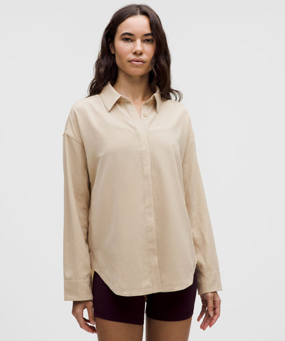 Lululemon Women's Long Button-Front Shirt