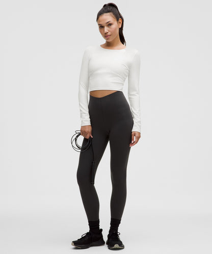 Lululemon Women's Wunder Train Cropped Long-Sleeve Shirt