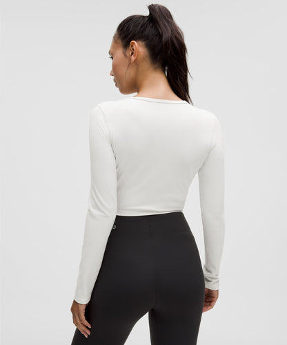 Lululemon Women's Wunder Train Cropped Long-Sleeve Shirt