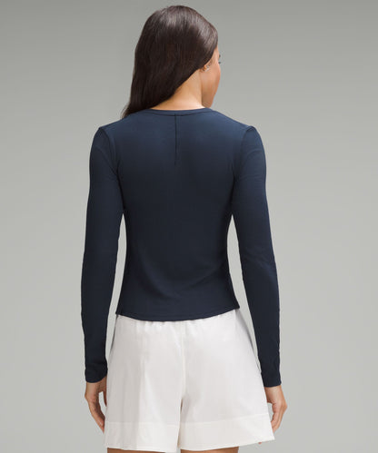 Lululemon Hold Tight Long-Sleeve Henley True Navy