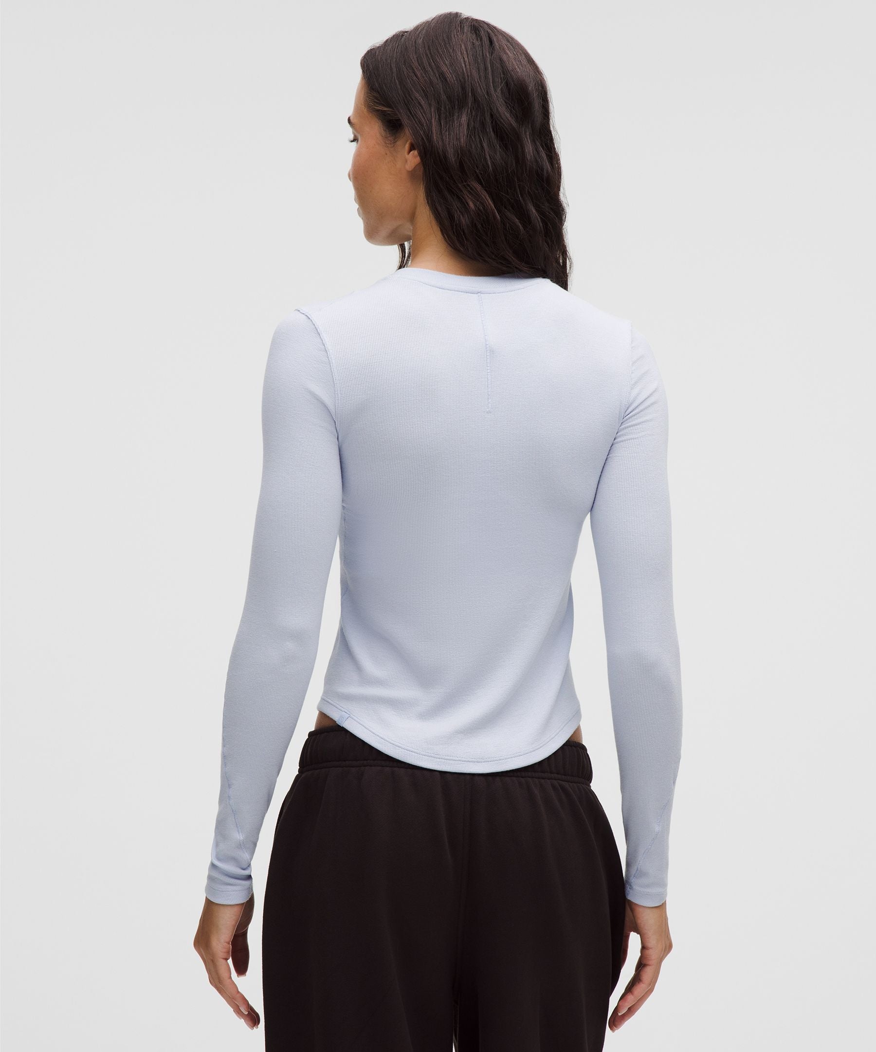 Lululemon Hold Tight Long-Sleeve Henley Serene Blue