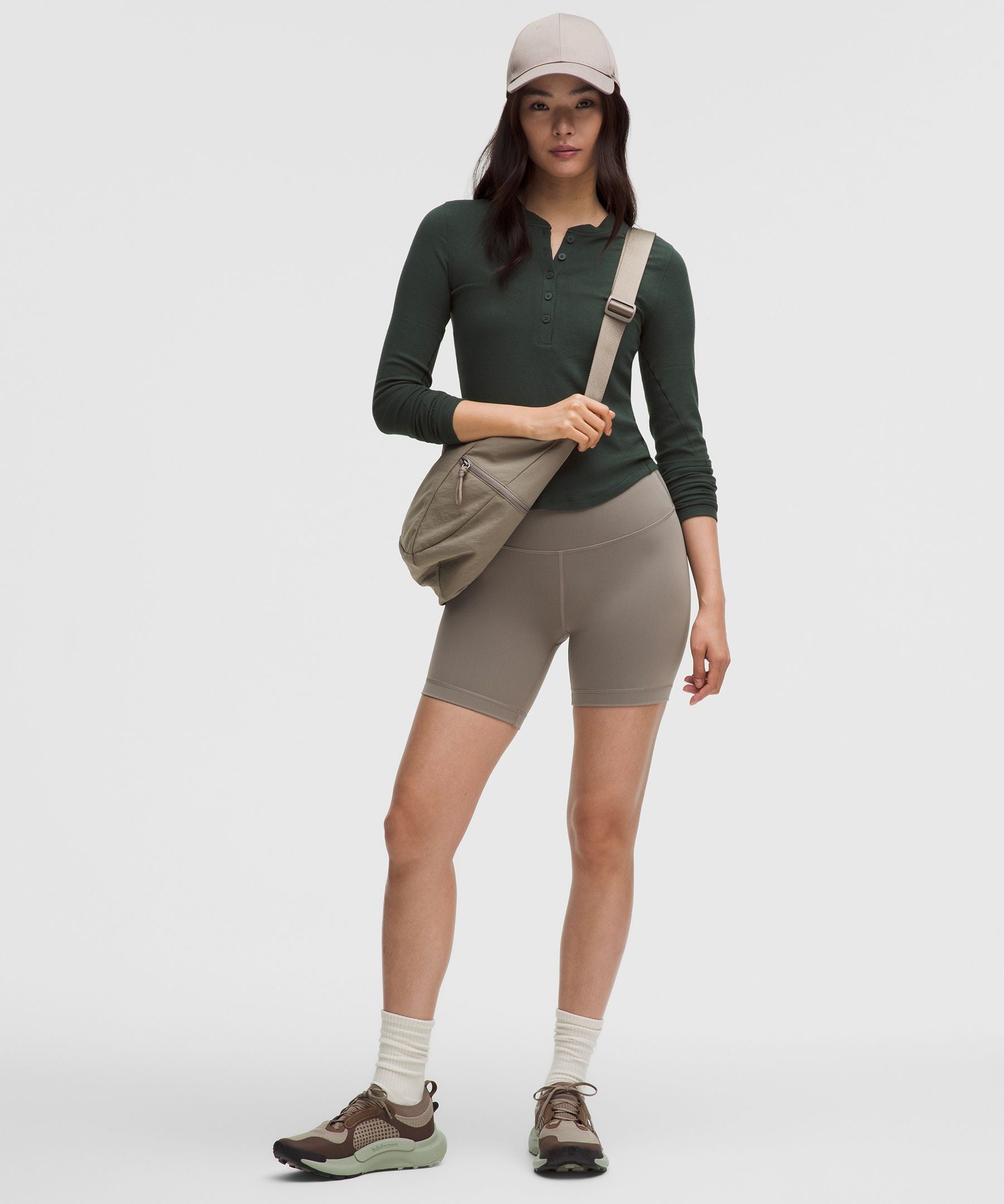 Lululemon Hold Tight Long-Sleeve Henley Rainforest Green