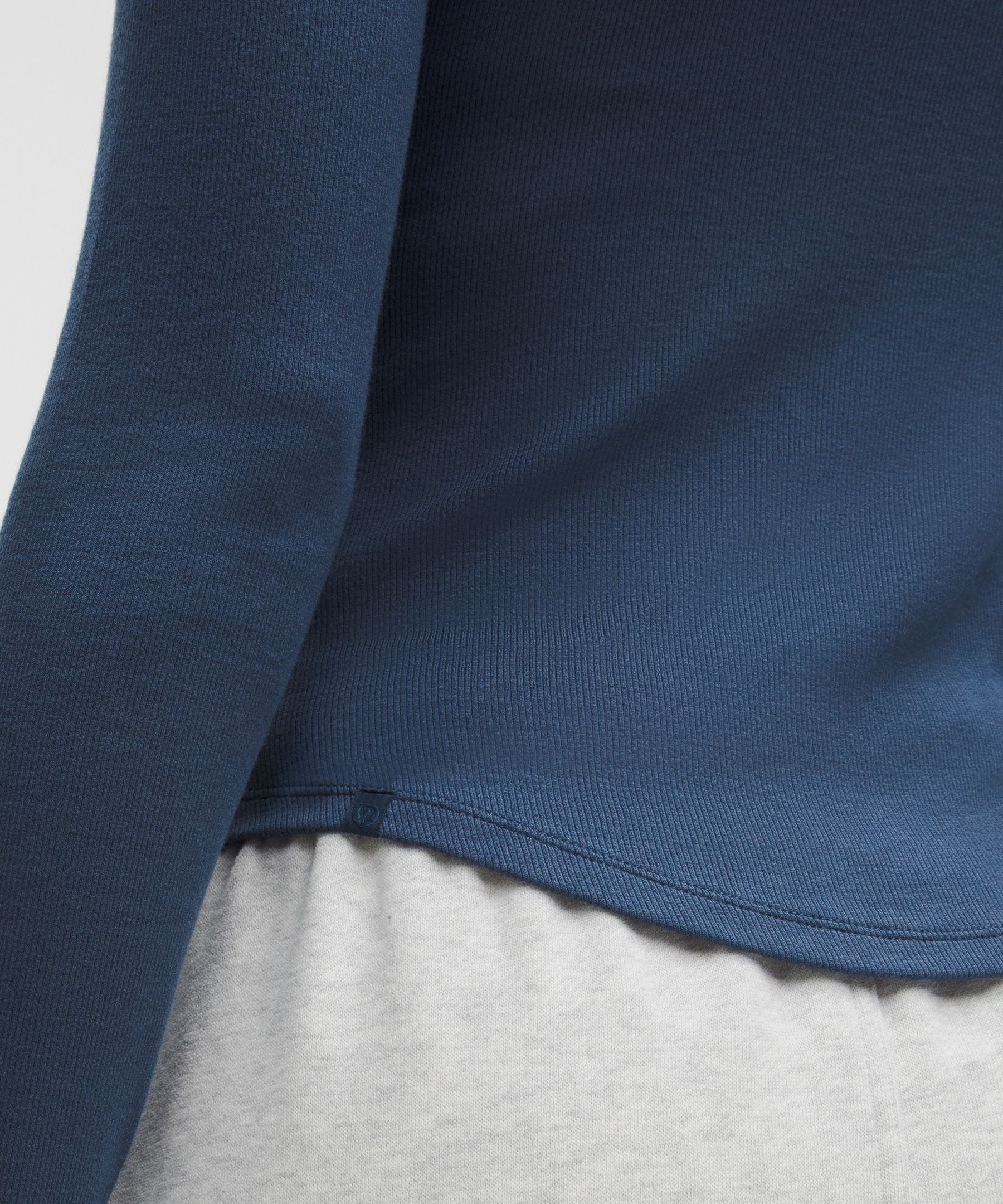 Lululemon Hold Tight Long-Sleeve Henley Blue Twill