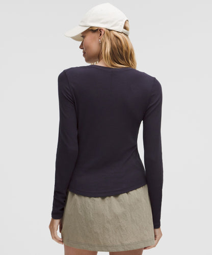 Lululemon Hold Tight Long-Sleeve Henley Nightmoth