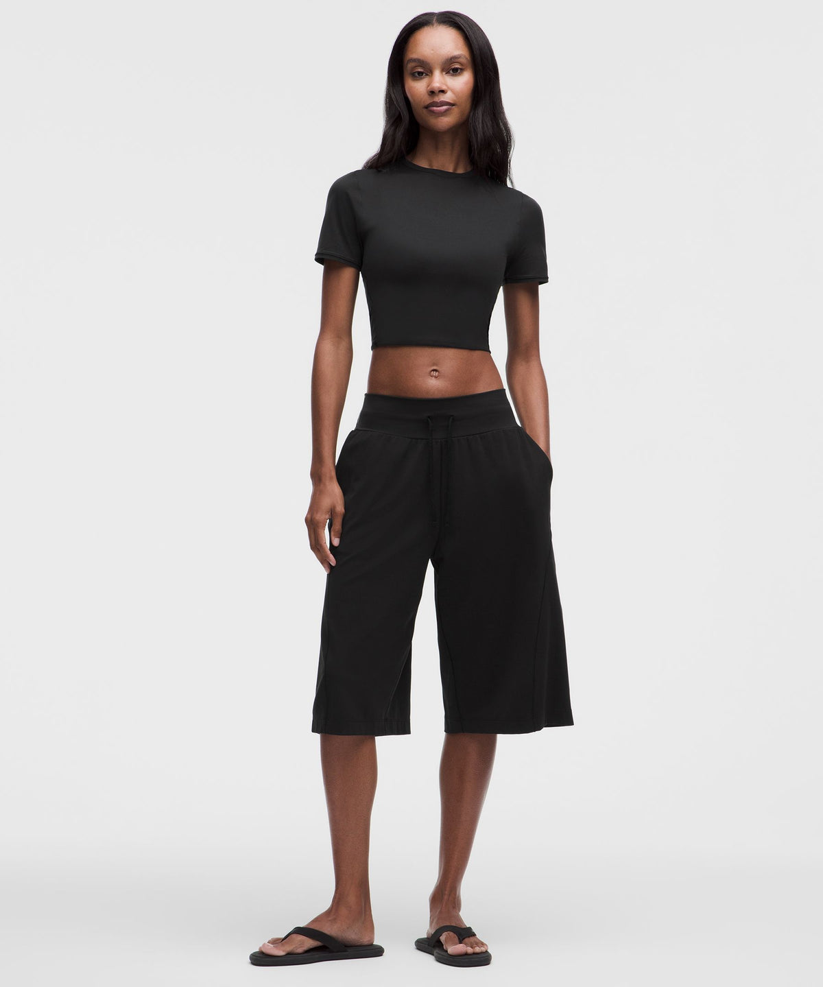 Lululemon Women's Wundermost Ultra-Soft Nulu Crewneck Cropped T-Shirt