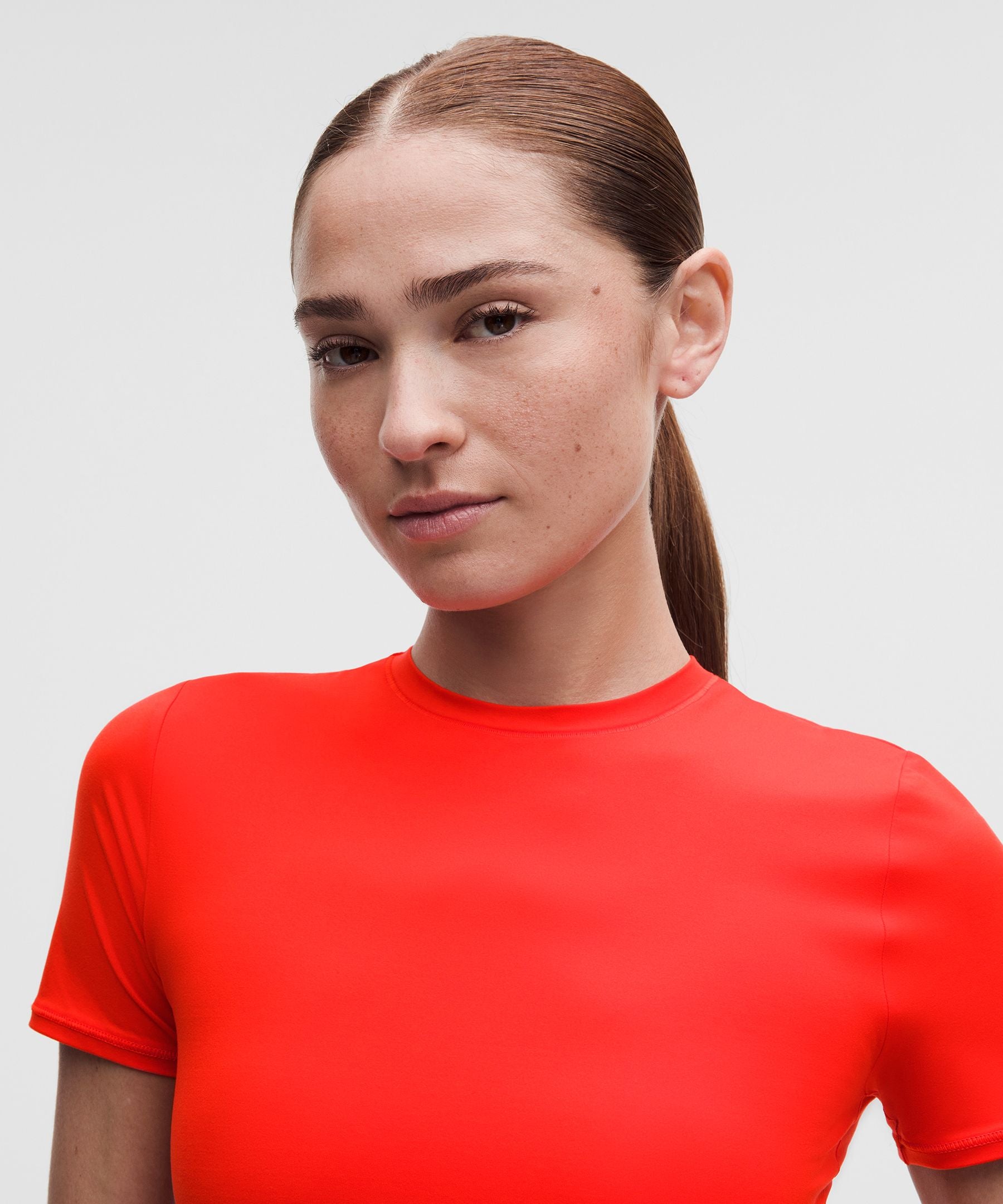 Lululemon Women's Wundermost Ultra-Soft Nulu Crewneck Cropped T-Shirt
