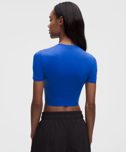 Lululemon Women's Wundermost Ultra-Soft Nulu Crewneck Cropped T-Shirt