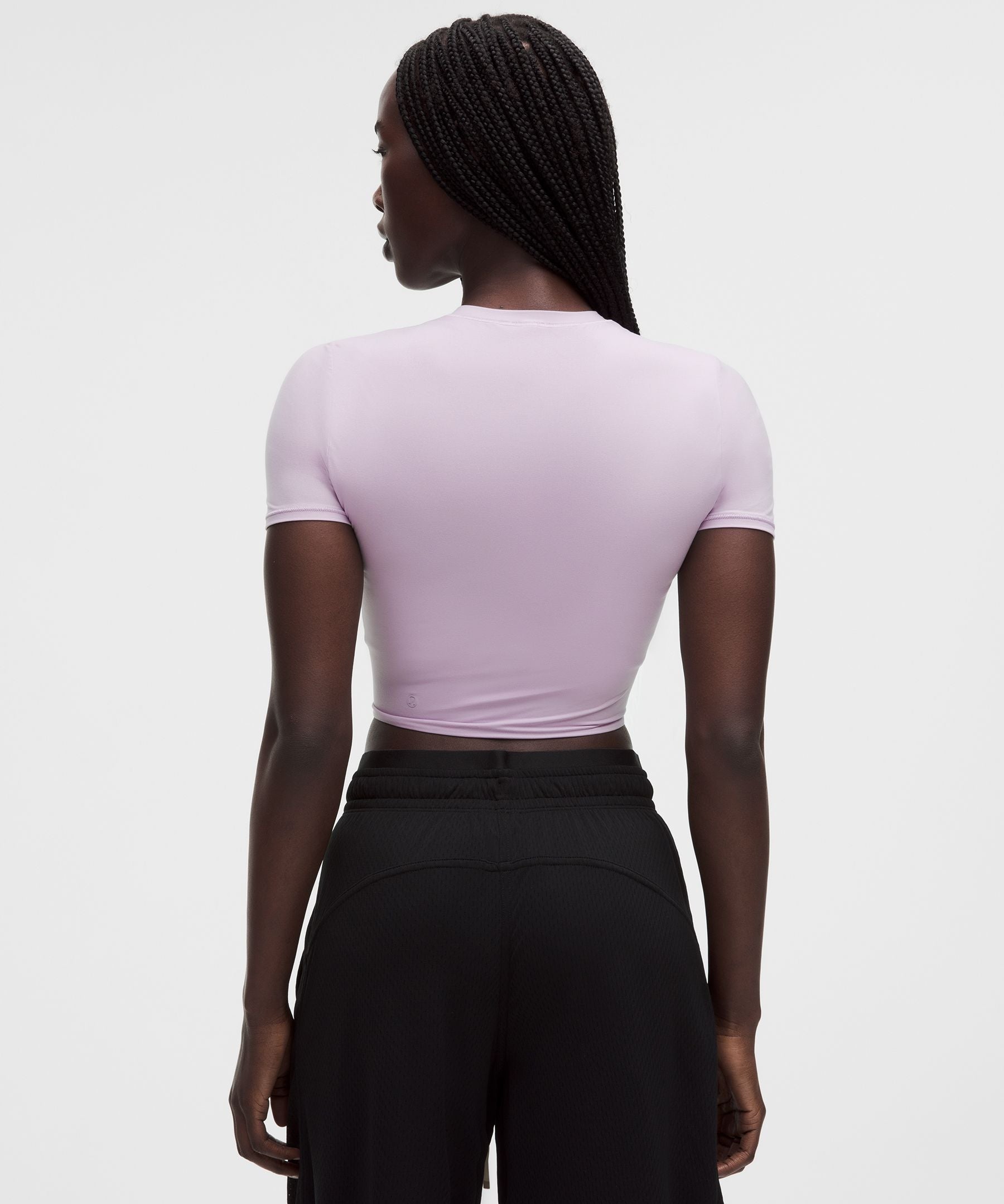 Lululemon Women's Wundermost Ultra-Soft Nulu Crewneck Cropped T-Shirt