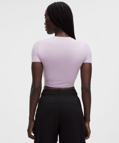 Lululemon Women's Wundermost Ultra-Soft Nulu Crewneck Cropped T-Shirt