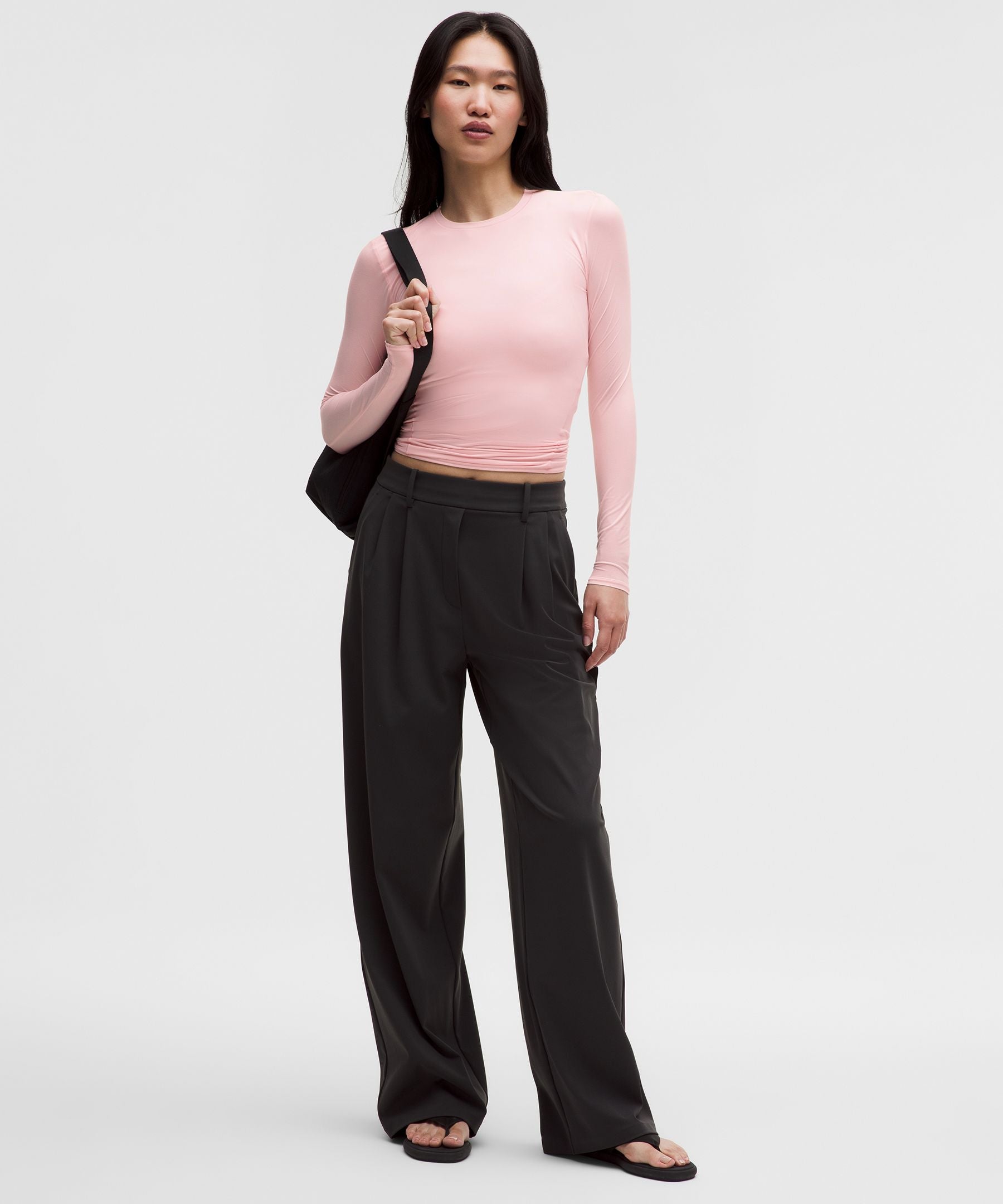 Lululemon Women's Wundermost Ultra-Soft Nulu Crewneck Long-Sleeve Shirt