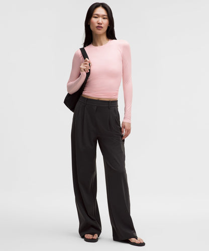 Lululemon Women's Wundermost Ultra-Soft Nulu Crewneck Long-Sleeve Shirt