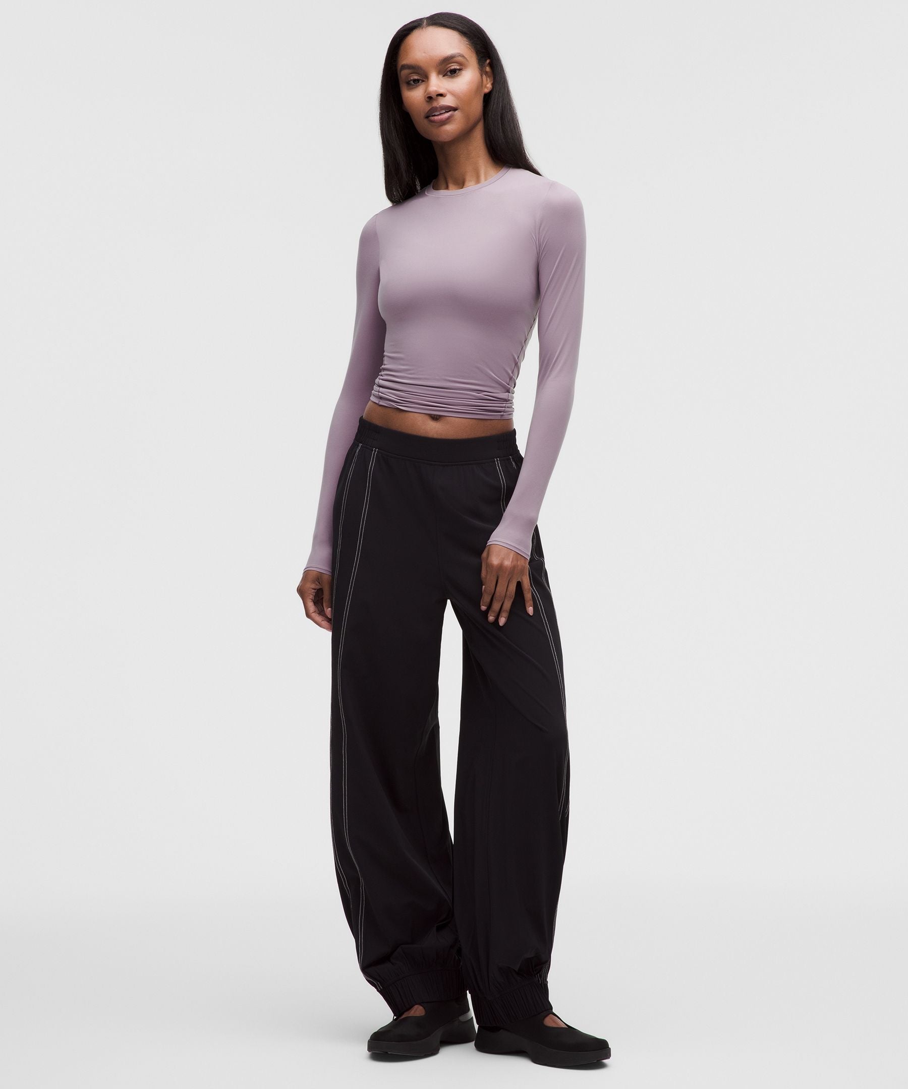 Lululemon Women's Wundermost Ultra-Soft Nulu Crewneck Long-Sleeve Shirt