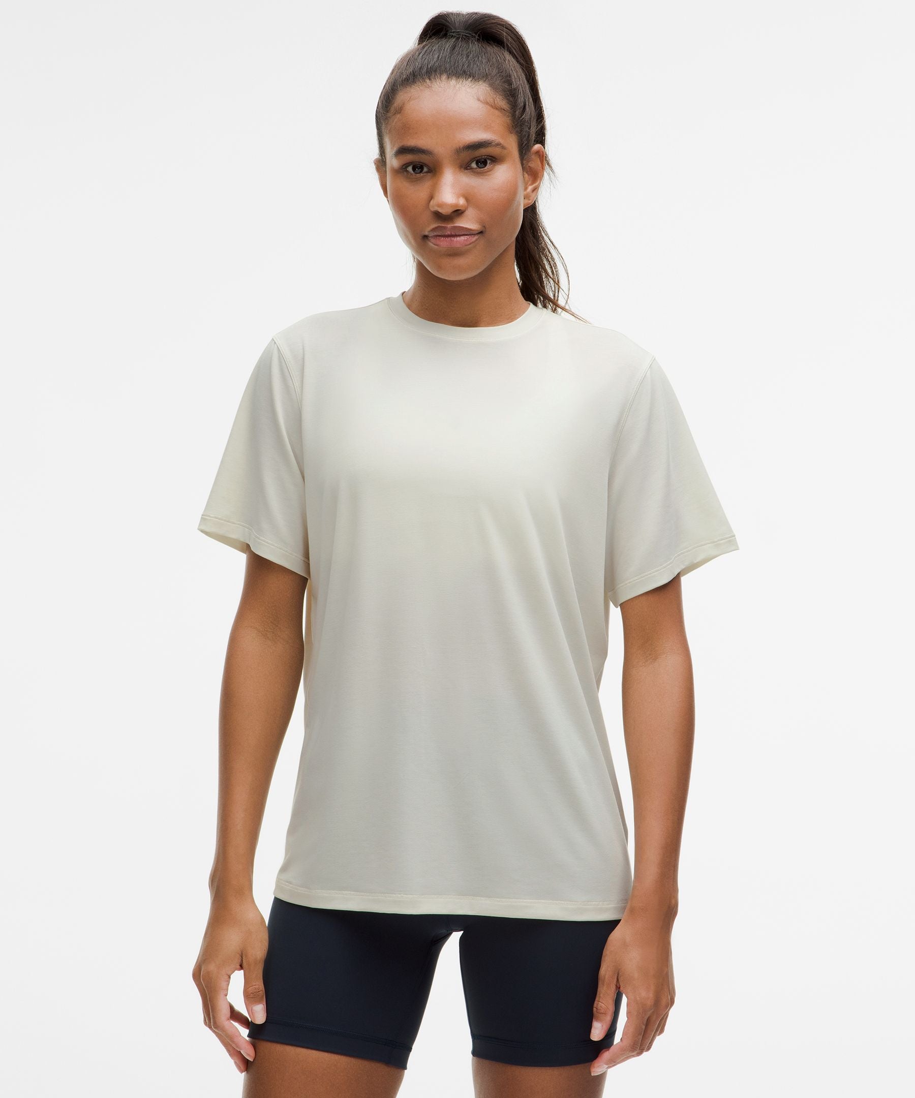 Lululemon Jersey Training Short-Sleeve Shirt Bone