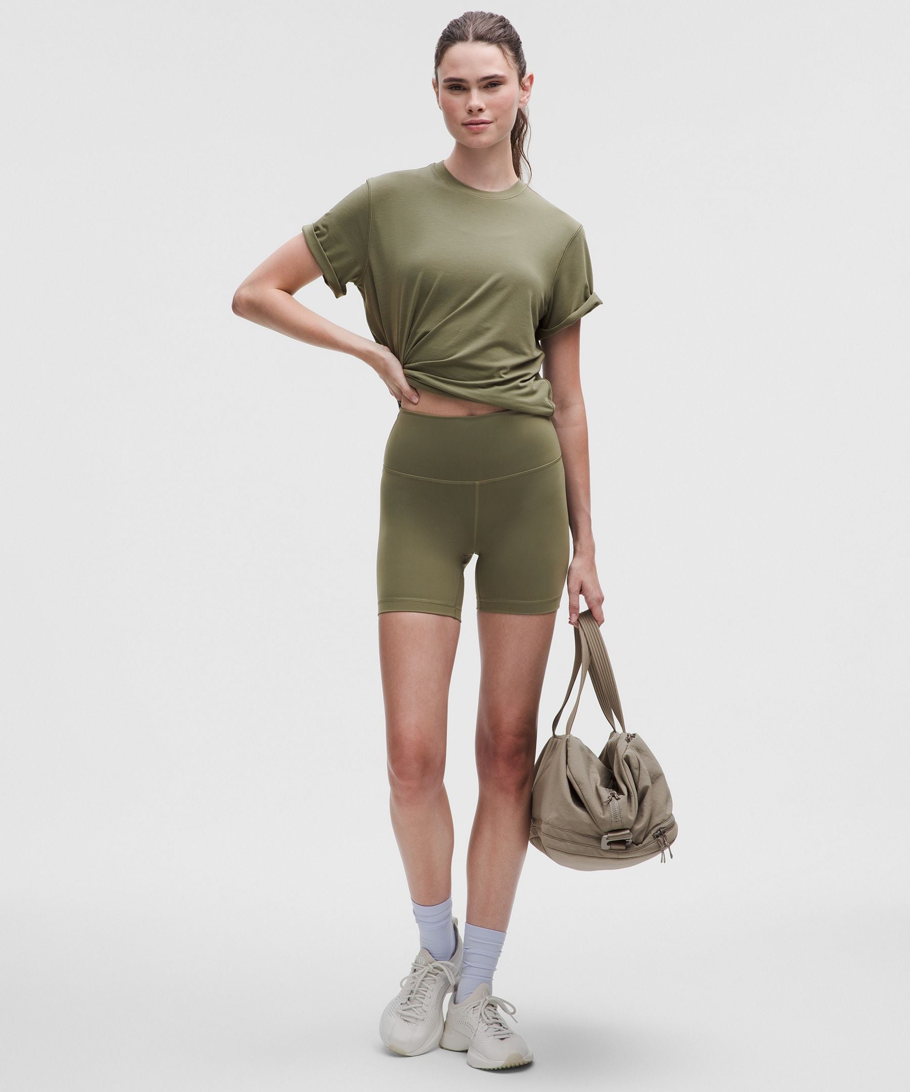 Lululemon Jersey Training Short-Sleeve Shirt Bay Leaf