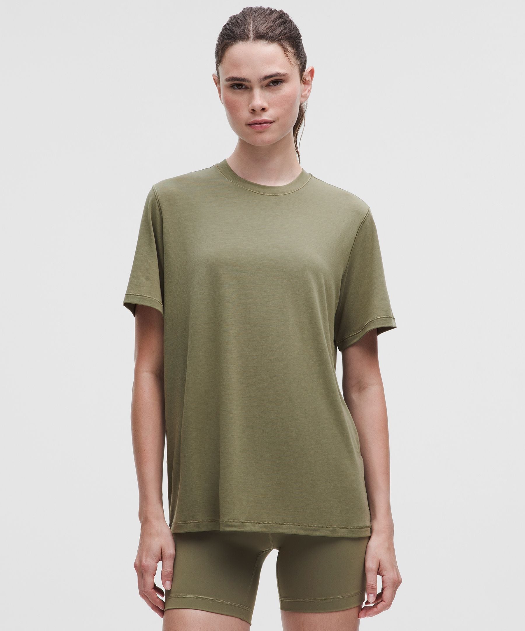 Lululemon Jersey Training Short-Sleeve Shirt Bay Leaf