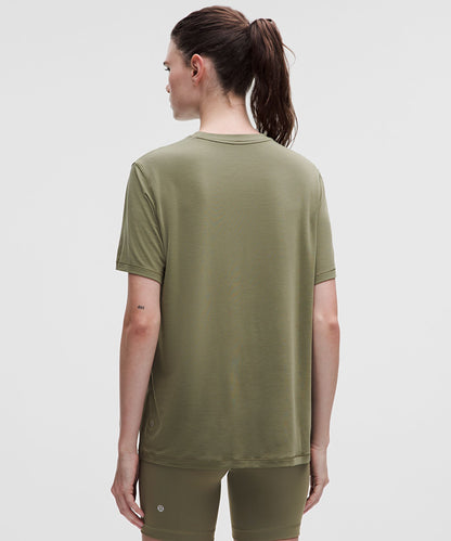 Lululemon Jersey Training Short-Sleeve Shirt Bay Leaf