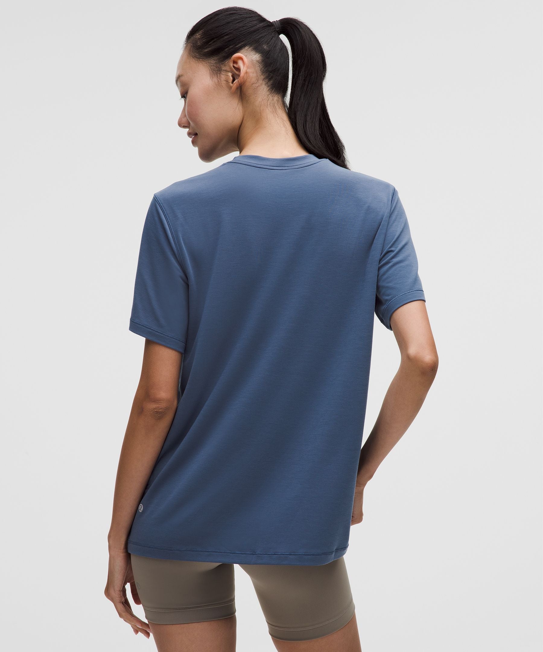 Lululemon Jersey Training Short-Sleeve Shirt Blue Twill