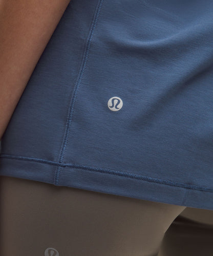 Lululemon Jersey Training Short-Sleeve Shirt Blue Twill