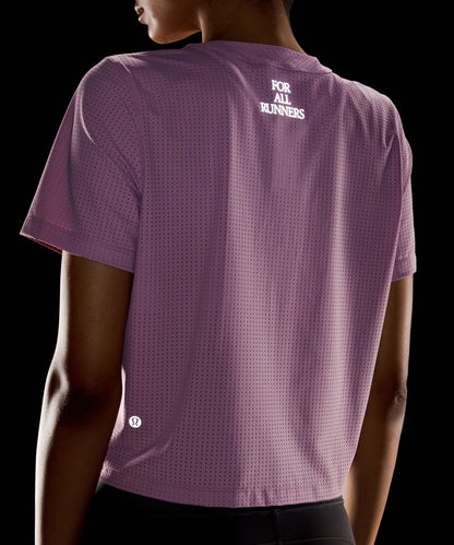 Lululemon Women's Breathable Running Short-Sleeve Shirt *Graphic