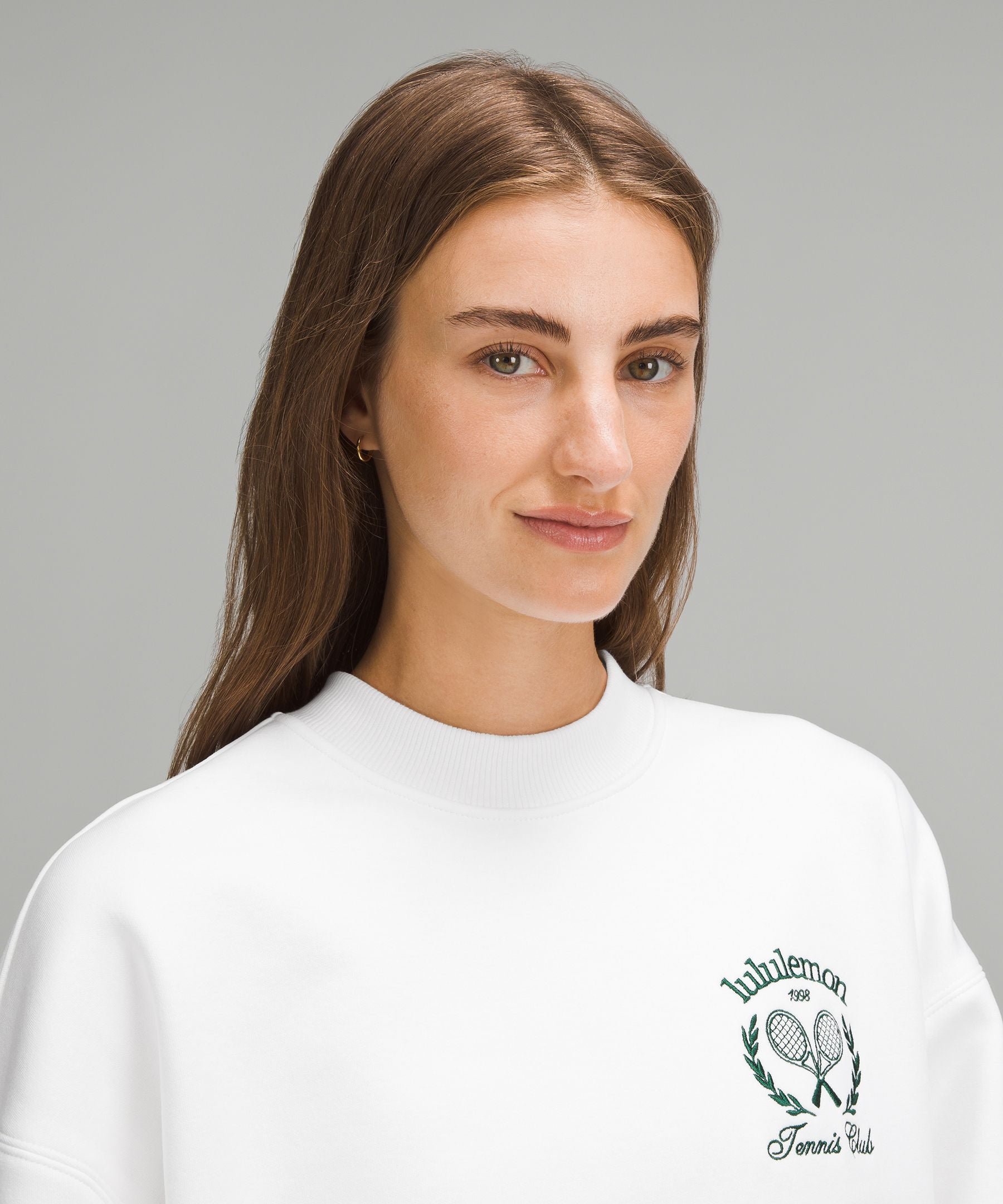 Lululemon Heavyweight Fleece Pullover *Tennis Club White/Alouette/Firecracker