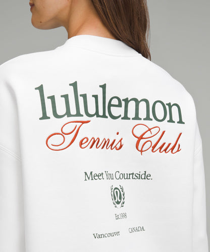 Lululemon Heavyweight Fleece Pullover *Tennis Club White/Alouette/Firecracker