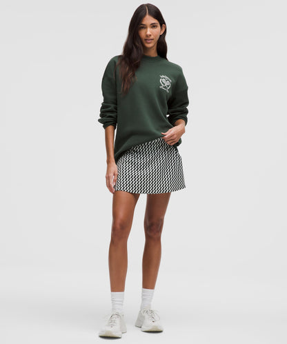 Lululemon Heavyweight Fleece Pullover *Tennis Club Legacy Green/White/Strawberry Milkshake