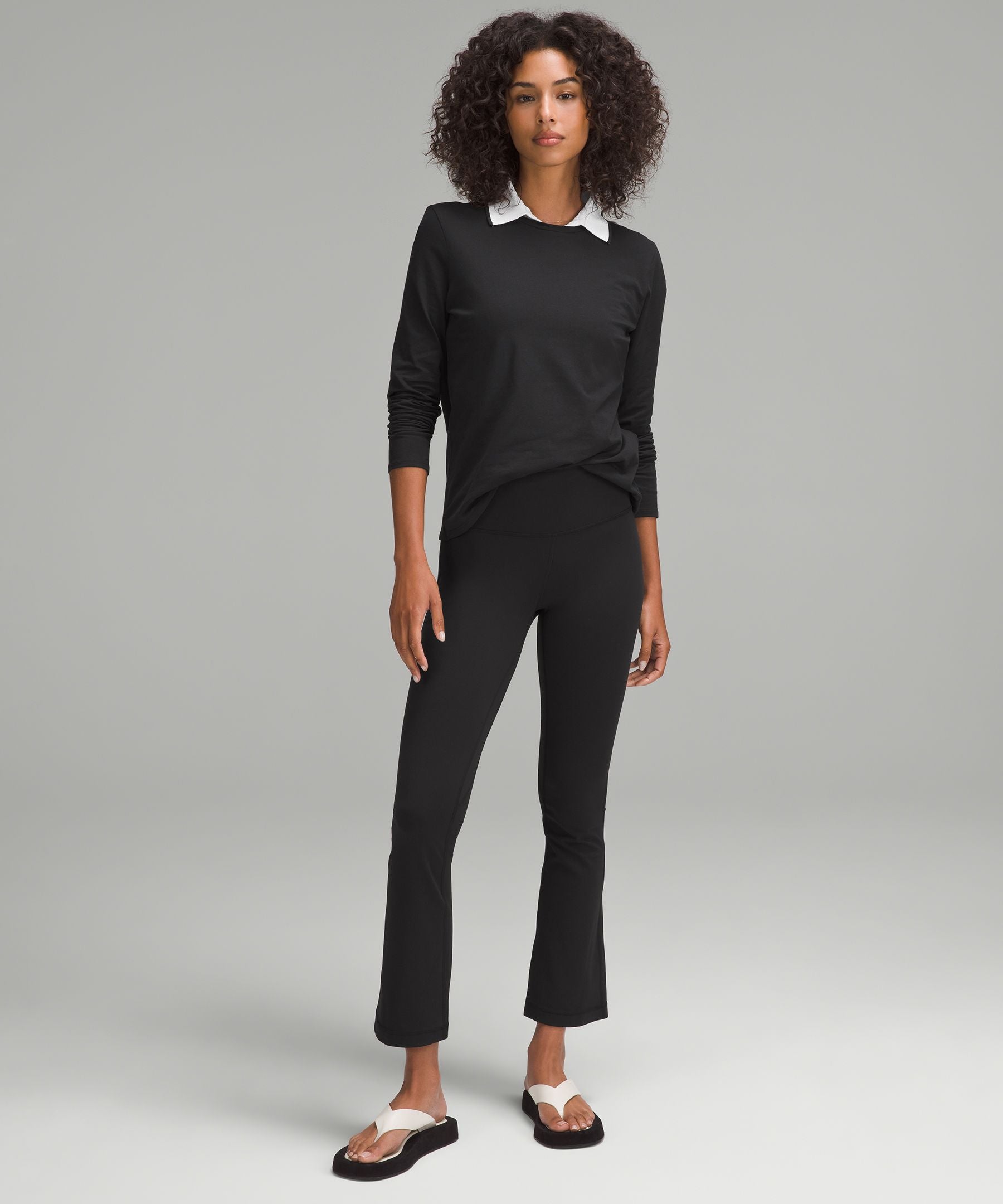 Lululemon Women's Organic Cotton Crewneck Long-Sleeve Shirt