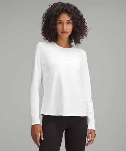 Lululemon Women's Organic Cotton Crewneck Long-Sleeve Shirt