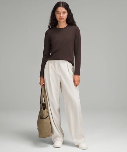 Lululemon Women's Organic Cotton Crewneck Long-Sleeve Shirt