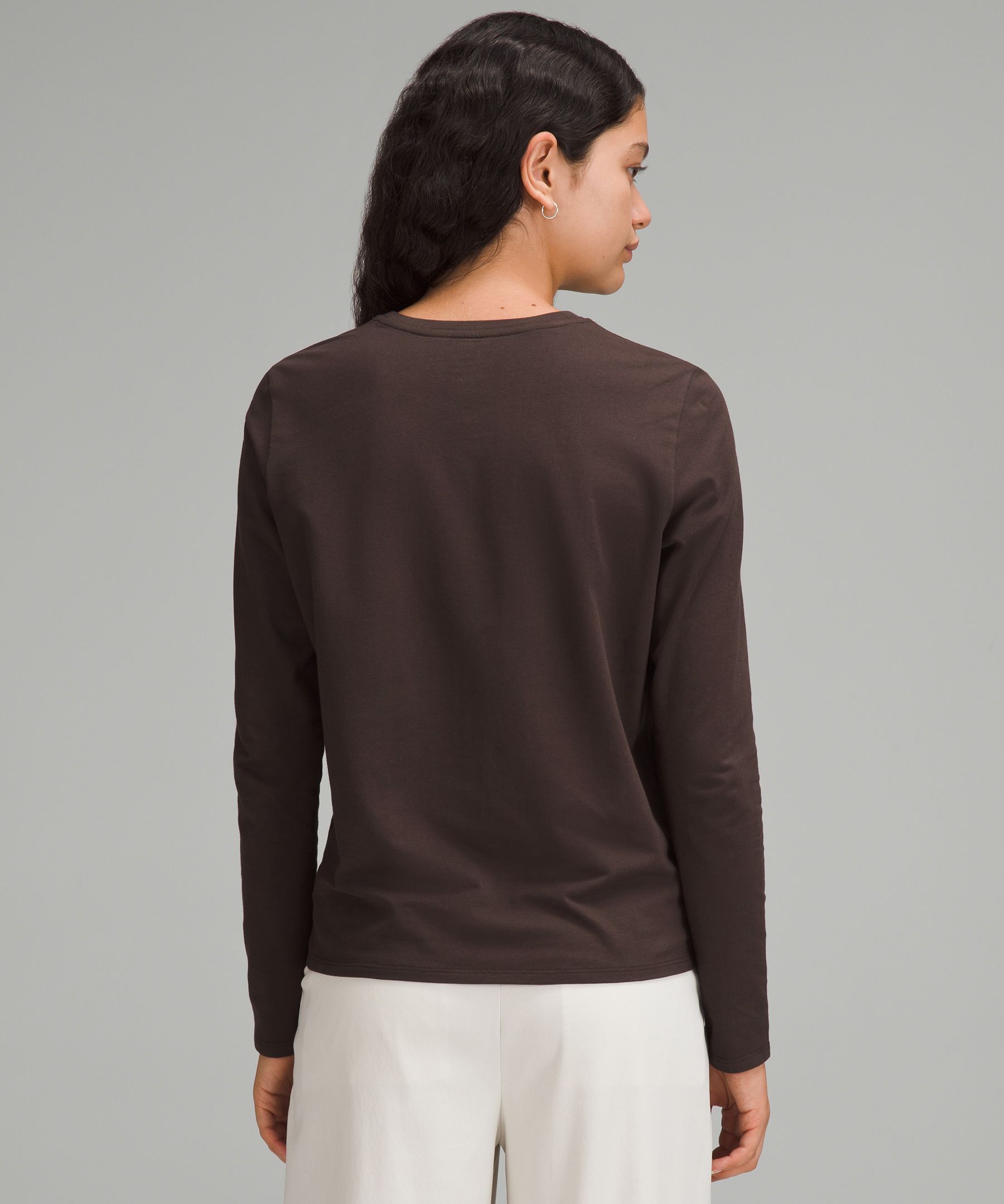 Lululemon Women's Organic Cotton Crewneck Long-Sleeve Shirt