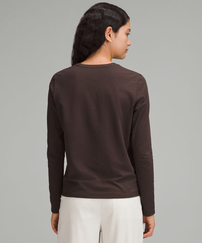 Lululemon Women's Organic Cotton Crewneck Long-Sleeve Shirt