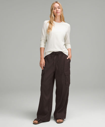 Lululemon Women's Organic Cotton Crewneck Long-Sleeve Shirt