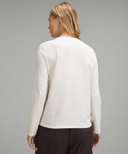 Lululemon Women's Organic Cotton Crewneck Long-Sleeve Shirt