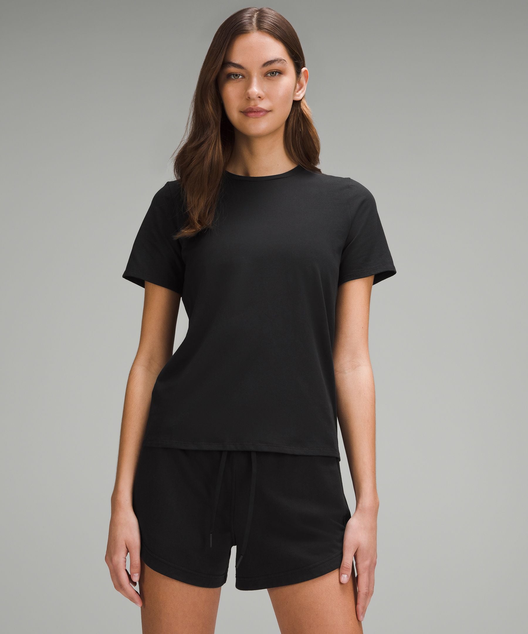 Lululemon Women's Organic Cotton Straight-Hem Crewneck T-Shirt