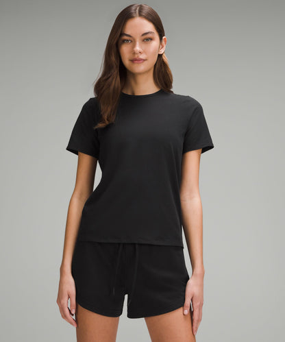 Lululemon Women's Organic Cotton Straight-Hem Crewneck T-Shirt