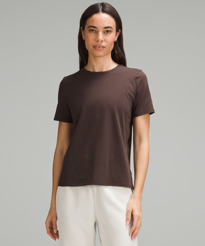 Lululemon Women's Organic Cotton Straight-Hem Crewneck T-Shirt