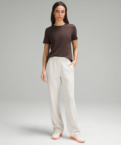 Lululemon Women's Organic Cotton Straight-Hem Crewneck T-Shirt