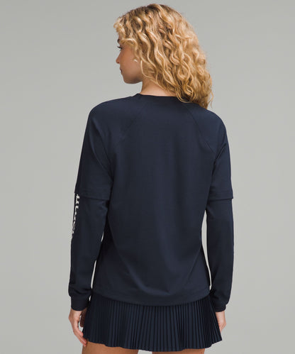 Lululemon Women's Layered Long-Sleeve T-Shirt *Tennis Club